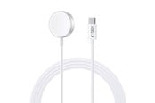 Mobil - Adaptere & Opladere - Tech-Protect  UltraBoost Inductive Magnetic Charger with USB-C Connector for Apple Watch 1.2m - White - 9490713932704