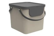 Rengøring - rotho Albula - recycling bin - 40 L - plastic - cappuccino - 24 Miesiace Gwarancji