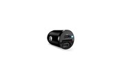 Mobil - Adaptere & Opladere - Puro Mini 30W Power Delivery 2 x USB-C Car Charger - Black - FCMCHUSBCC30WBLK