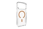 Mobil - Covers & Cases - Puro Lite Mag TPU+PC Case Compatible with MagSafe for iPhone 17 Pro Max - Transparent with Orange Ring - PUIPC17P69LITEMORA