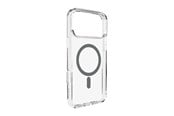 Mobil - Covers & Cases - Puro Lite Mag TPU+PC Case Compatible with MagSafe for iPhone 17 Pro - Transparent with Gray Ring - PUIPC17P63LITEMDKGR