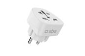 Kabler - diverse - SBS Shucko/EU Travel Adapter - Universal - White - TEADAPTDEWORLD