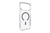 Mobil - Covers & Cases - Puro Lite Mag TPU+PC Case Compatible with MagSafe for iPhone 17 Pro Max - Transparent with Blue Ring - PUIPC17P69LITEMDKBL