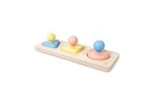 Babylegetøj - Hape Montessori Mirror Shape Puzzle Wood - E0072