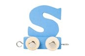 Trælegetøj - Small Foot - Wooden Letter Train Blue - S - 12 pieces - 10369-display12