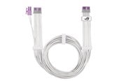 Strømkabel (intern) - ASUS ROG Equalizer PCIe 5.1 Cable White - 90YE00BP-B0QA00