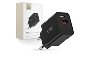 Mobil - Adaptere & Opladere - Tech-Protect NC30W Mains Charger USB-C PD 30W / USB-A QC 3.0 - Black - 9490713935187