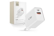 Mobil - Adaptere & Opladere - Tech-Protect NC30W Mains Charger USB-C PD 30W / USB-A QC 3.0 - White - 9490713935194