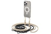 Mobil - Covers & Cases - Tech-Protect FlexAir Chain Case with MagSafe for iPhone 15 Pro - Black and Beige - 9490713936856