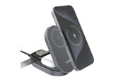 Mobil - Adaptere & Opladere - SBS 3-in-1 Foldable Wireless Charging Station QI2 MFI - Made for iPhone - Black - TEWIRMAGFOLD31QI2MFI