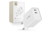 Mobil - Adaptere & Opladere - Tech-Protect C35W AC Charger 2x USB-C PD 35W - White - 9490713936078
