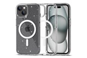 Mobil - Covers & Cases - Tech-Protect FlexAir Hybrid MagSafe Case for iPhone 15 - Clear Glitter - 9490713936313