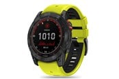 Smartwatch - Tilbehør - Tech-Protect IconBand Pro Strap for Garmin Fenix 3 / 5X / 3HR / 5X Plus / 6X / 6X Pro / 7X - Lime Black - 9319456605129