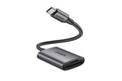 Hukommelseskort - adapter og kortlæser - UGREEN CM401 USB C 5Gb/s SD/TF Card Reader - Gray - 6957303888887