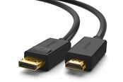 Skærmkabel - UGREEN unidirectional DisplayPort to HDMI Cable 4K 30Hz 32 AWG 1.5m Black (DP101 10239) - 10239-ugreen