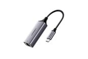 Netværksadapter (netkort, printserver mv.) - UGREEN external network adapter RJ45 - USB Type C (1000 Mbps / 1 Gbps) Gigabit Ethernet gray (CM199) - 6957303857371