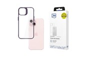 Mobil - Covers & Cases - 3mk Satin Armor Case+ Purple for Apple iPhone 15 - transparent - 5903108592796