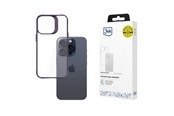 Mobil - Covers & Cases - 3mk Satin Armor Case+ Purple for Apple iPhone 15 Pro Max - Transparent - 5903108592819