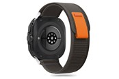 Smartwatch - Tilbehør - Tech-Protect Nylon Strap for Samsung Galaxy Watch Ultra (47mm) - Black & Orange - 5906302312382