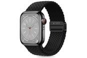 Smartwatch - Tilbehør - Tech-Protect Nylonmag Strap for Apple Watch 4 / 5 / 6 / 7 / 8 / 9 / SE / Ultra 1 / 2 (42 / 44 / 45 / 49 MM) - Black - 5906302312764
