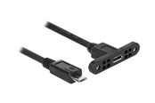 USB kabel - DeLOCK - USB extension cable - Micro-USB Type B to Micro-USB Type B - 25 cm - 85245