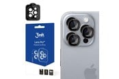 Mobil - Beskyttelsesglas - 3mk Lens Protection Pro Camera Cover with Titanium Frame for iPhone 16 Pro / 16 Pro Max - 5903108588614