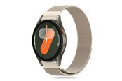 Smartwatch - Tilbehør - Tech-Protect MilaneseBand Strap for Samsung Galaxy Watch 4 / 5 / 5 Pro / 6 / 7 / FE - Gold - 5906302313808