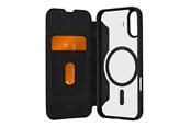 Mobil - Covers & Cases - Puro Book Mag MagSafe Leather Case with Flap and Card Slot for iPhone 16 Plus - Black - PUIPC1667BKMAGBLK