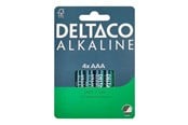 Batteri - Deltaco battery - 4 x AAA / LR03 - Alkaline - LR03-4B