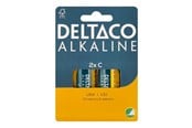 Batteri - Deltaco battery - 2 x LR14 / C type - Alkaline - LR14-2B