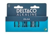 Batteri - Deltaco battery - 10 x AA / LR6 - Alkaline - LR6-10B