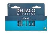 Batteri - Deltaco battery - 20 x AA / LR6 - Alkaline - LR6-20B