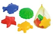Udendørsleg - Others 4 Sand Moulds in Net - 107101146