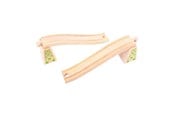 Trælegetøj - Bigjigs Wooden Rails - Ramp - 4-piece - BJT113