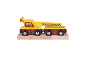 Trælegetøj - Bigjigs Wooden Crane Wagon - 4-piece. - BJT416