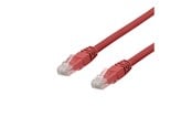 Netværkskabel - Deltaco patch cable - 1 m - red - Rød - 1m - TP-61RAU