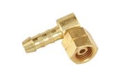 Grill og tilbehør - Meva 1/4'' LH Angle Connector Adapter for 8x15mm Gas Hose Connection - 8590584435203