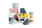 Babylegetøj - Bigjigs Wooden Sensory Blocks - 14 pcs. - 36054