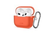 Mobil - Covers & Cases - Tech-Protect Silicone Hook Case for Apple AirPods 3 - Orange - 5906302375134
