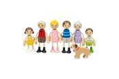 Trælegetøj - Bigjigs Wooden Dollhouse Family - 7-piece - 38019