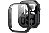 Smartwatch - Tilbehør - Tech-Protect Defense360 Tempered Glass Case for Apple Watch 10 (46 mm) - Black - 5906302376551