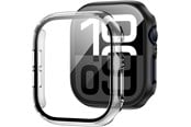 Smartwatch - Tilbehør - Tech-Protect Defense360 Tempered Glass Case for Apple Watch 10 (42mm) - Clear - 5906302376520