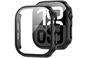 Smartwatch - Tilbehør - Tech-Protect Defense360 Tempered Glass Case for Apple Watch 10 (42mm) - Black - 5906302376544