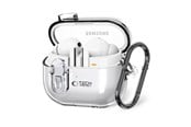 Mobil - Covers & Cases - Tech-Protect FlexAir Case with Carabiner for Samsung Galaxy Buds 3 / 3 Pro - Transparent - 5906302376155