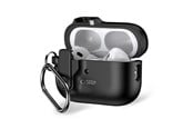Mobil - Covers & Cases - Tech-Protect  Slim Hook Case with Carabiner for Apple AirPods Pro 1/2 - Black - 5906302376261