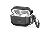 Mobil - Covers & Cases - Tech-Protect Rough Hook Case with Carabiner for Apple AirPods Pro 1/2 - Black - 5906302376278