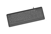 Tastatur - Gembird - keyboard - Slim full size - QWERTY - US - black Input Device - Tastatur - Amerikansk engelsk - Sort - KB-UML-04