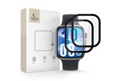 Mobil - Beskyttelsesglas - Tech-Protect Glass Flex+ 2-pack Hybrid Glass for Huawei Watch Fit 4 - Black - 5906302319060