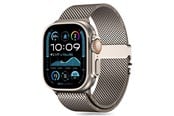 Smartwatch - Tilbehør - Tech-Protect Milano Strap for Apple Watch 6 / 7 / 8 / 9 / 10 / SE / Ultra 1 / 2 (44 / 45 / 46 / 49 MM) - Titanium - 5906302370634