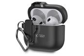 Mobil - Covers & Cases - Tech-Protect Slim Hook Case for AirPods 4 - Black - 5906302371198